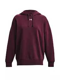 UNDER ARMOUR | Damen Hoodie UA Rival Fleece Oversized  | Dunkelrot