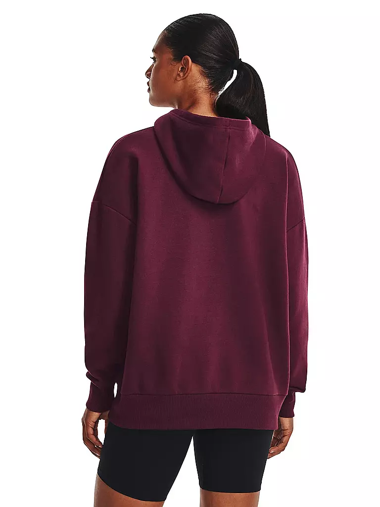 UNDER ARMOUR | Damen Hoodie UA Rival Fleece Oversized  | dunkelrot