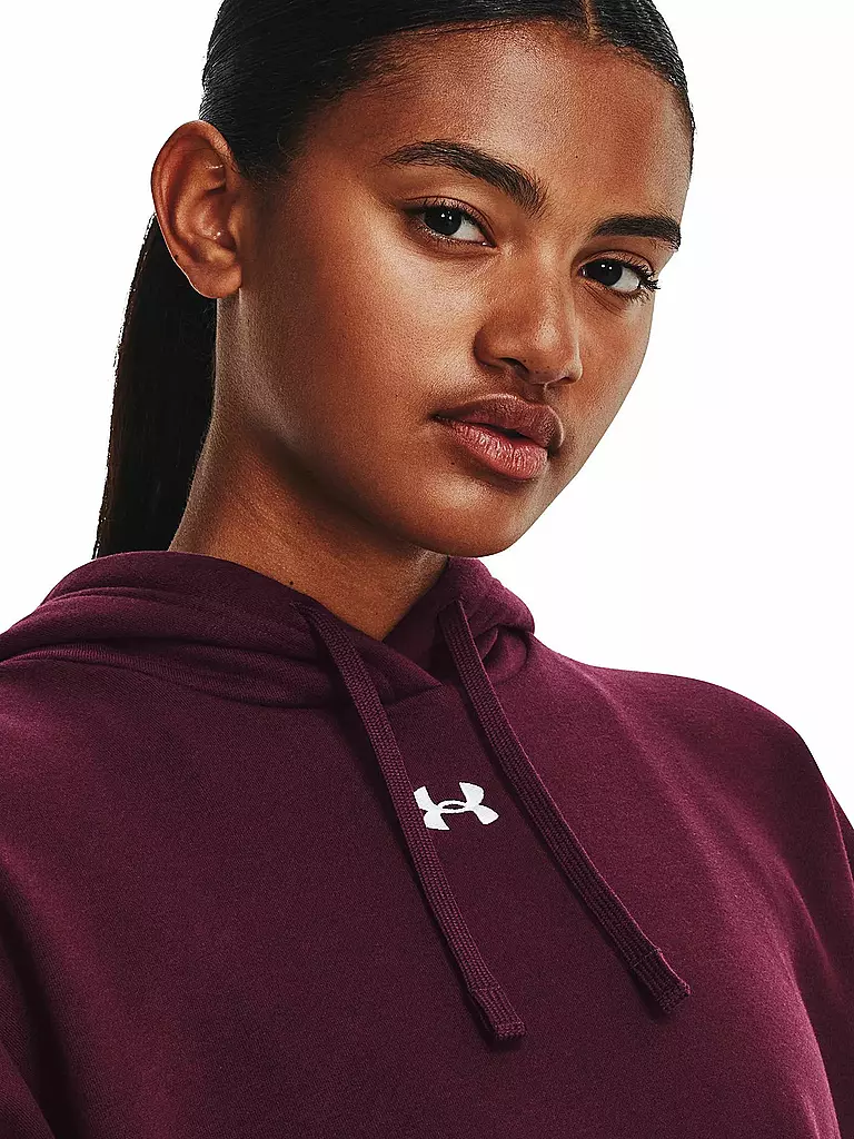 UNDER ARMOUR | Damen Hoodie UA Rival Fleece Oversized | dunkelrot