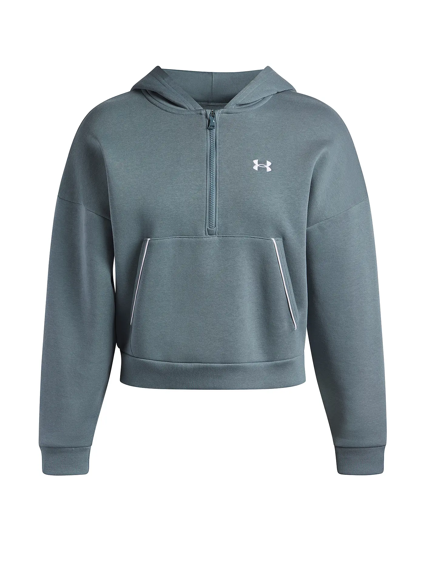 UNDER ARMOUR | Damen Hoodie UA Rival Fleece Piped | petrol