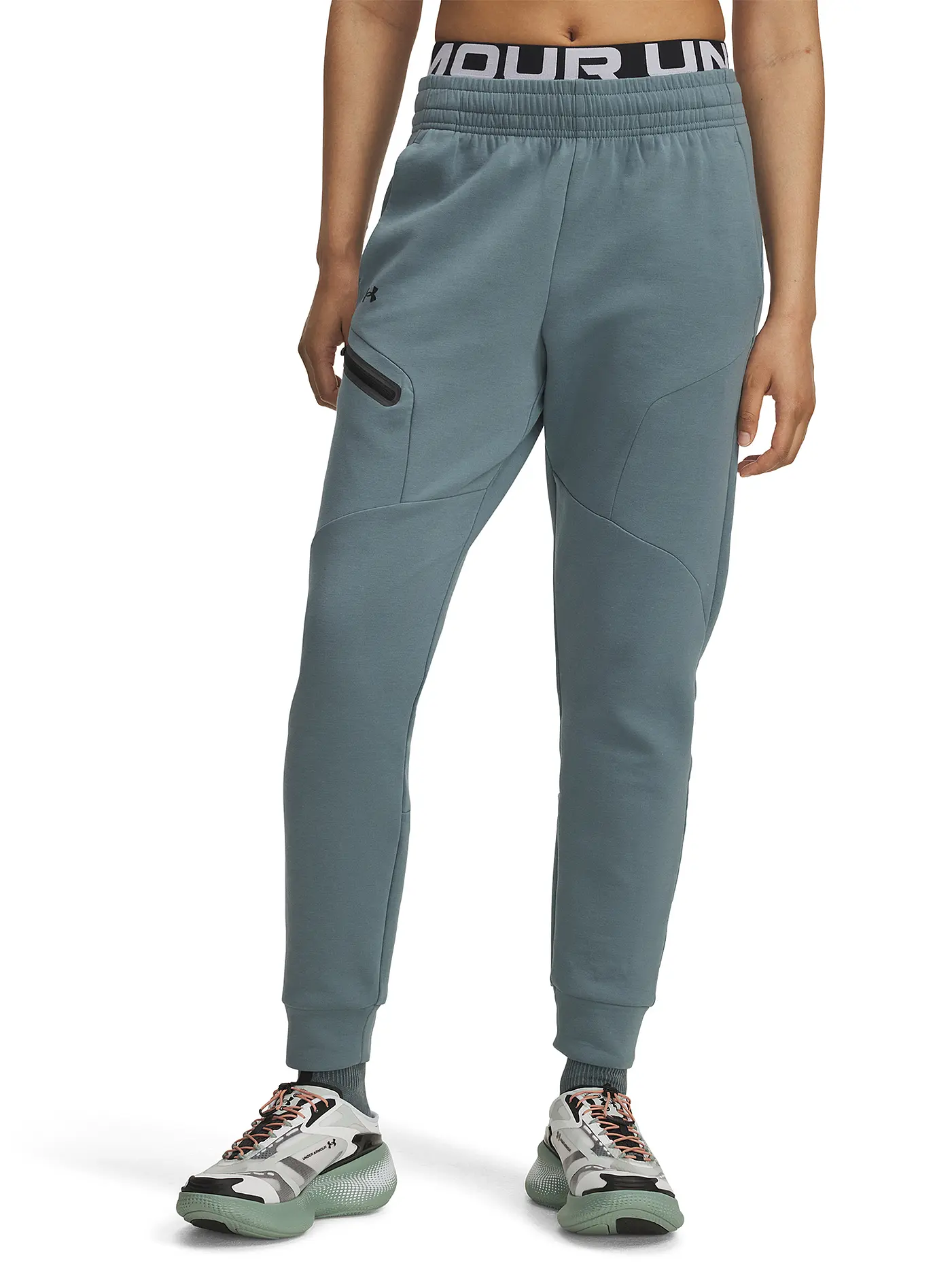 UNDER ARMOUR | Damen Jogginghose UA Unstoppable Fleece | petrol