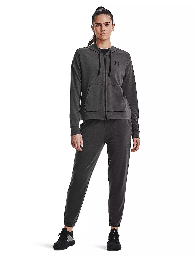 UNDER ARMOUR | Damen Kapuzenjacke UA Rival Frottee | grau