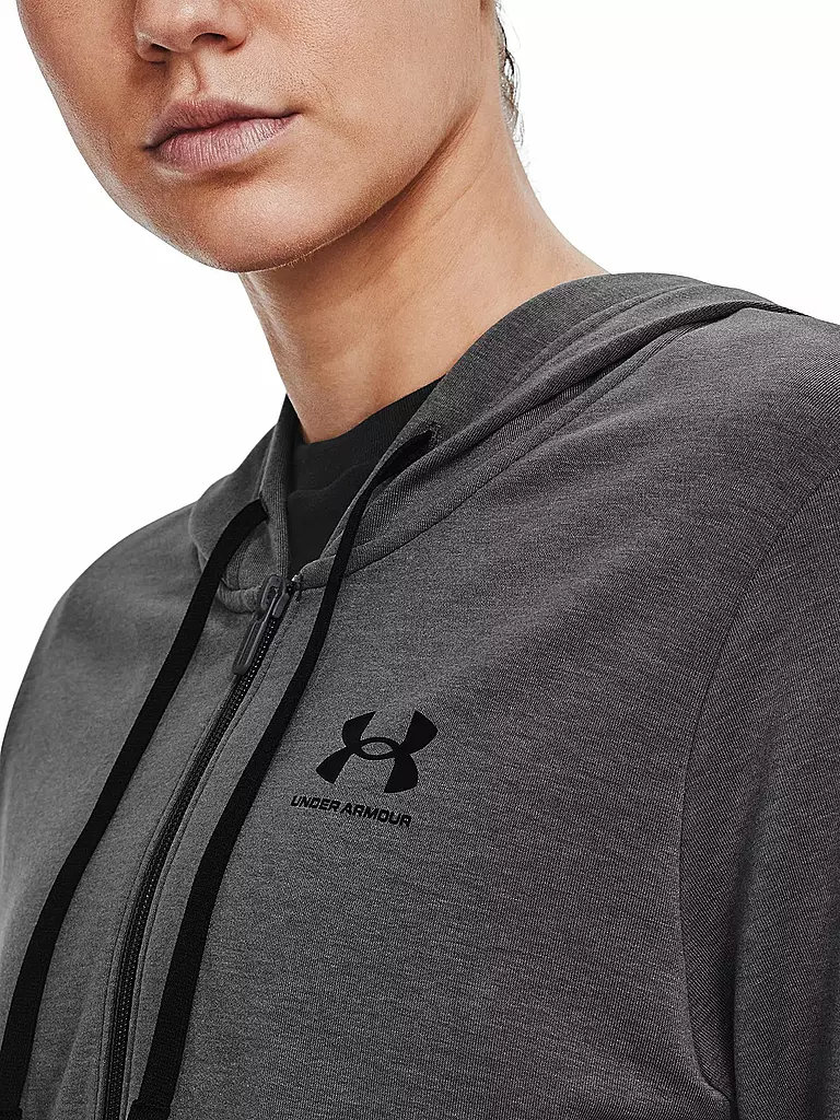 UNDER ARMOUR | Damen Kapuzenjacke UA Rival Frottee | grau