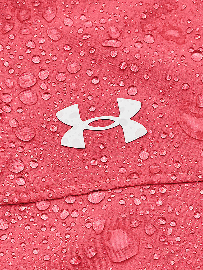 UNDER ARMOUR | Damen Kapuzenweste UA Webstoff mit Logo und durchgehendem Reißverschluss | rot