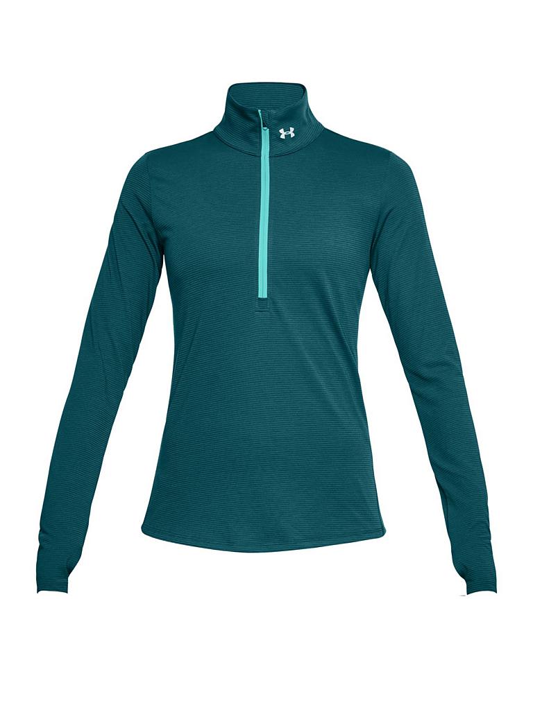 UNDER ARMOUR | Damen Laufshirt Threadborne™ Streaker mit ½ Zip | petrol