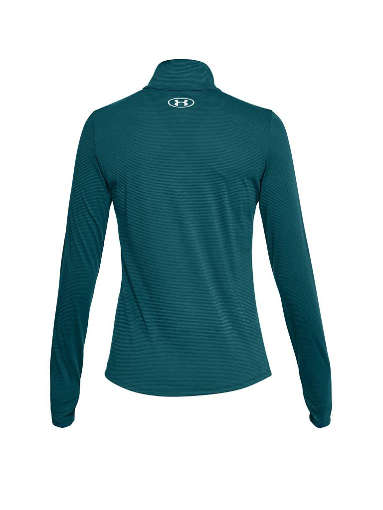UNDER ARMOUR | Damen Laufshirt Threadborne™ Streaker mit ½ Zip | petrol