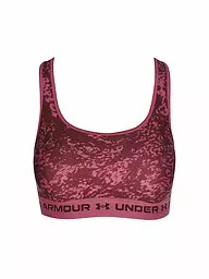 UNDER ARMOUR | Damen Sport-BH Armour® Mid Crossback Print Medium Support | beere