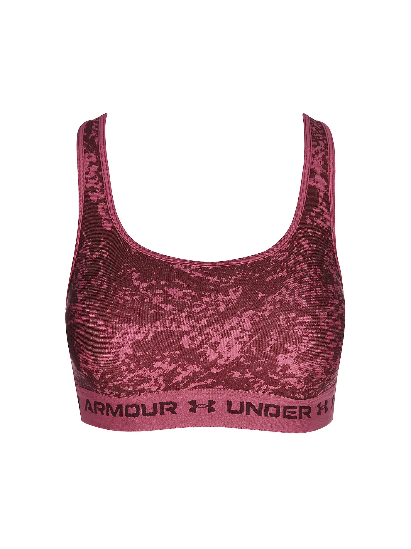 UNDER ARMOUR | Damen Sport-BH Armour® Mid Crossback Print Medium Support | beere
