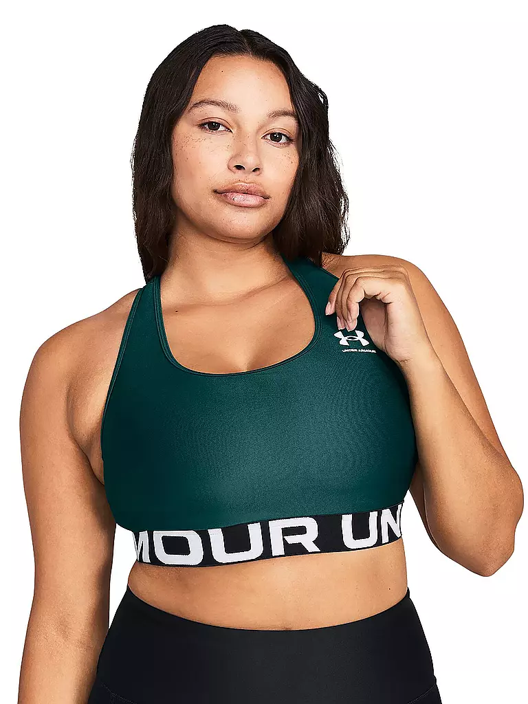 UNDER ARMOUR | Damen Sport-BH HeatGear® Armour Medium Support | petrol