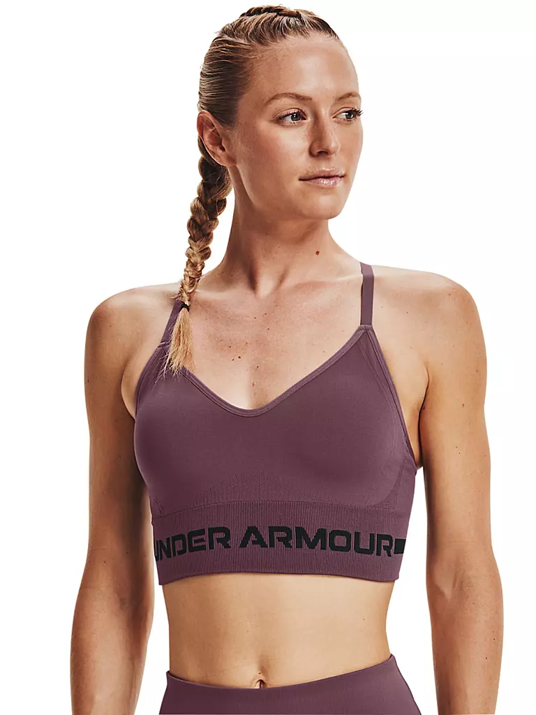 UNDER ARMOUR | Damen Sport-BH UA Seamless Low Support | lila