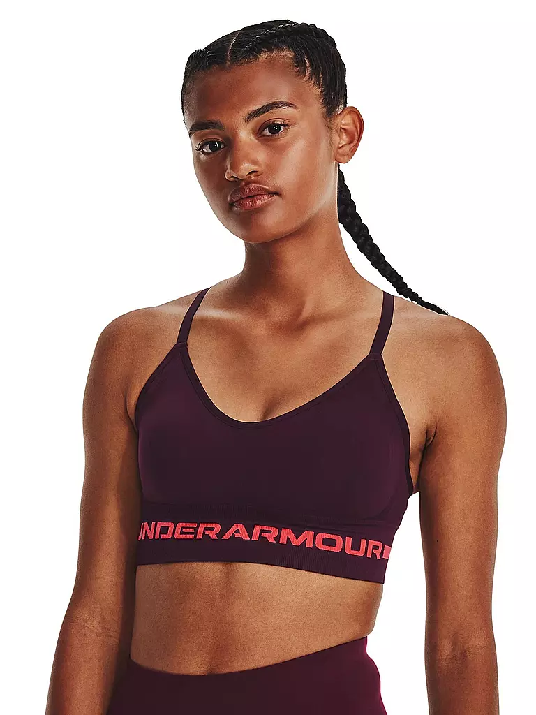 UNDER ARMOUR | Damen Sport-BH UA Seamless Low Support | dunkelrot