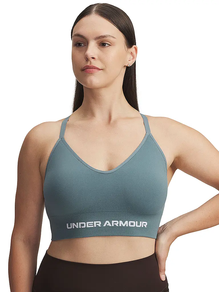 UNDER ARMOUR | Damen Sport-BH Vanish Seamless Low Support | petrol