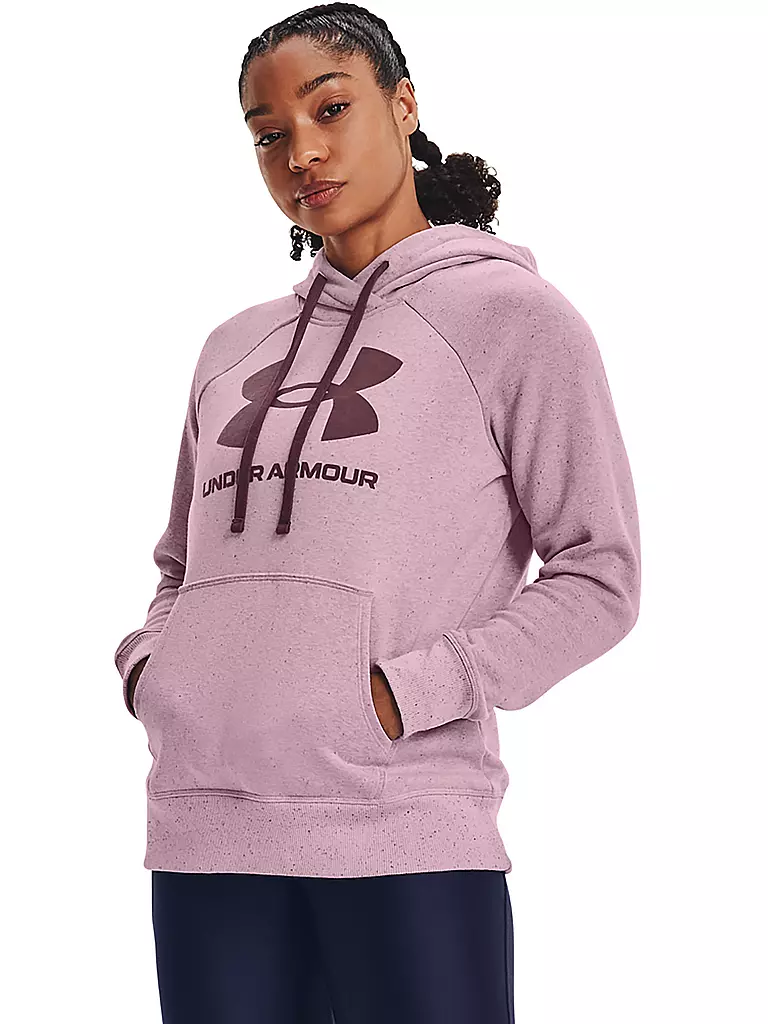 UNDER ARMOUR | Damen Sweater UA Rival Fleece Logo | lila