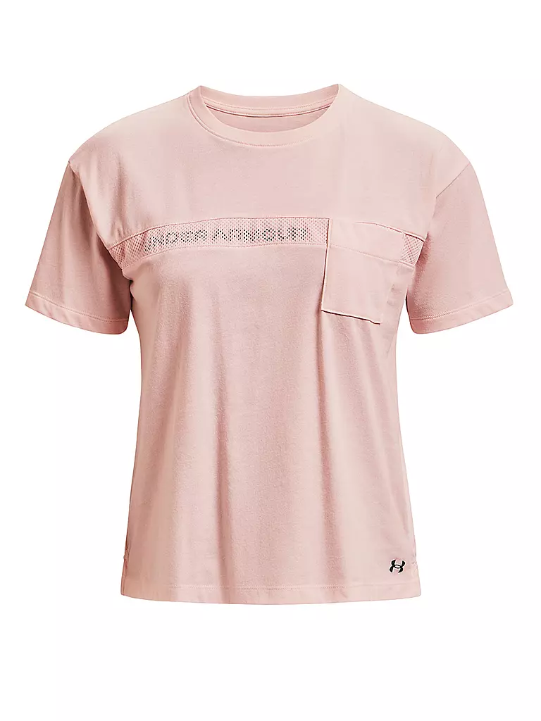 UNDER ARMOUR | Damen T-Shirt Live Pocket Mesh Graphic SS | rosa