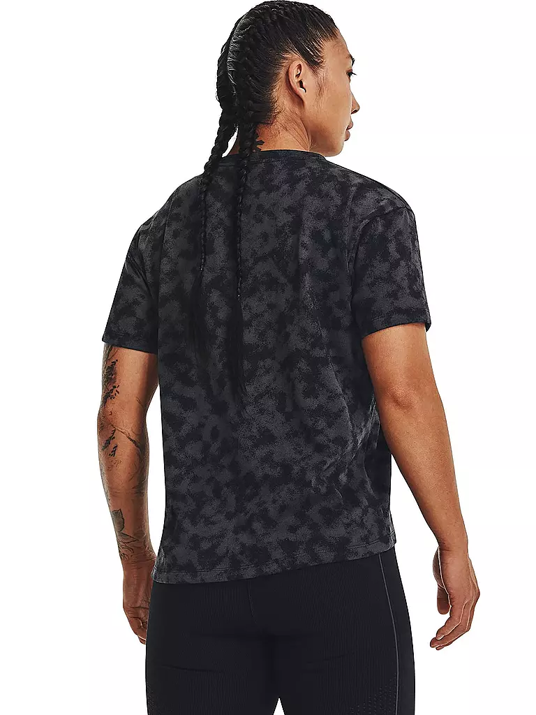 UNDER ARMOUR | Damen T-Shirt UA Logo Printed Heavyweight  | schwarz