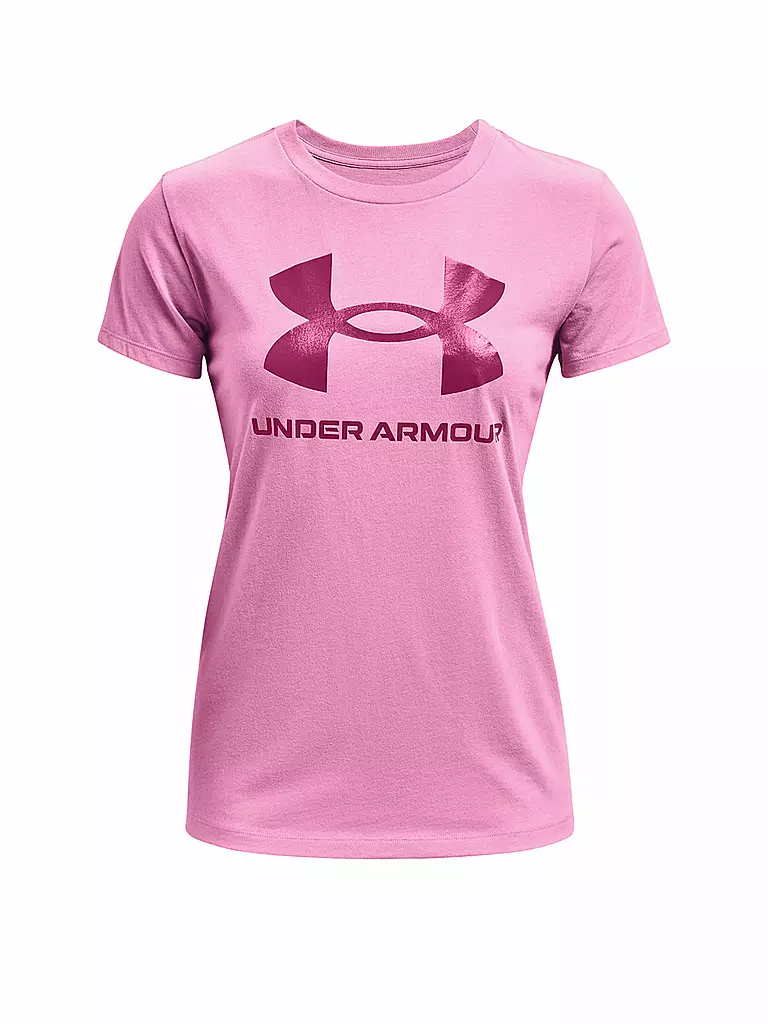 UNDER ARMOUR | Damen T-Shirt UA Sportstyle mit Grafik | rosa