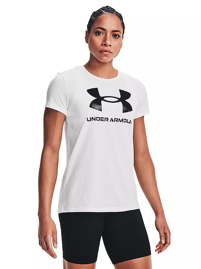 UNDER ARMOUR | Damen T-Shirt UA Sportstyle mit Grafik | weiß