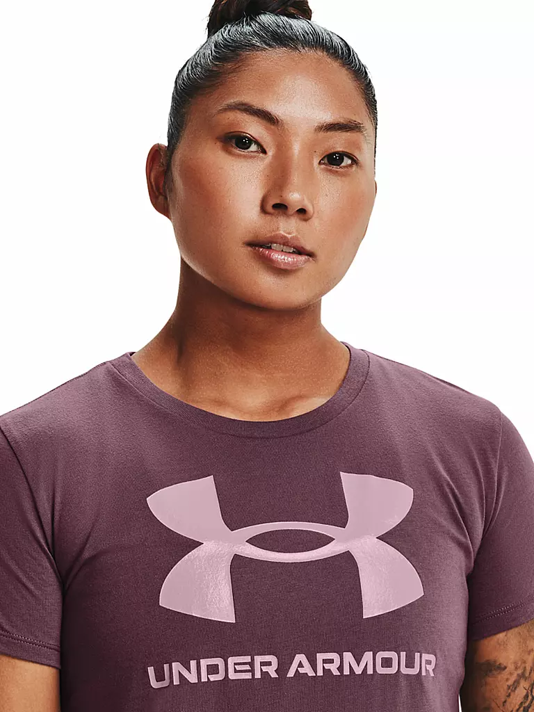 UNDER ARMOUR | Damen T-Shirt UA Sportstyle mit Grafik | lila