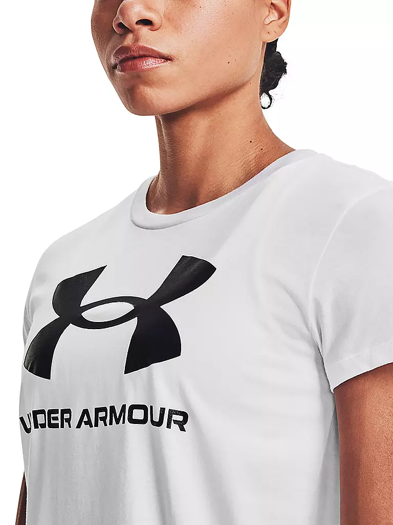 UNDER ARMOUR | Damen T-Shirt UA Sportstyle mit Grafik | weiß
