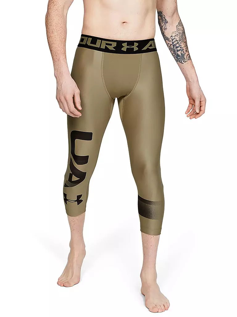 UNDER ARMOUR | Herren 3/4 Fitness-Tight HeatGear® Armour | olive
