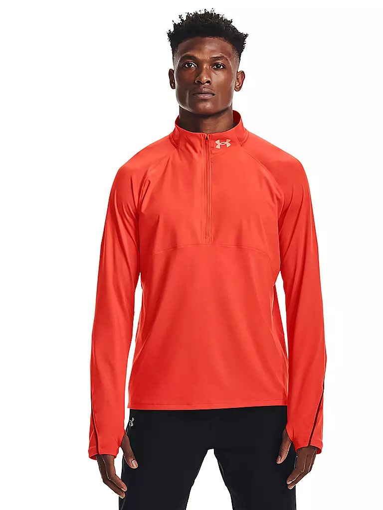 UNDER ARMOUR | Herren Fitnessshirt UA Qualifier Run 2.0 Half Zip | orange