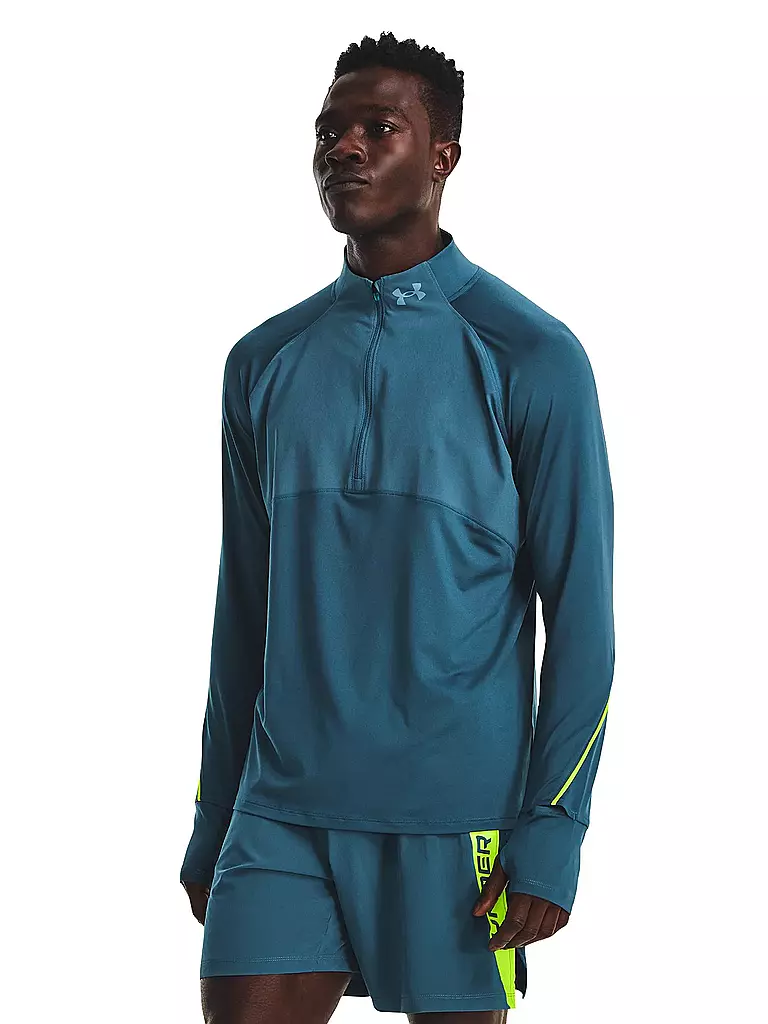 UNDER ARMOUR | Herren Fitnessshirt UA Qualifier Run 2.0 Half Zip | blau