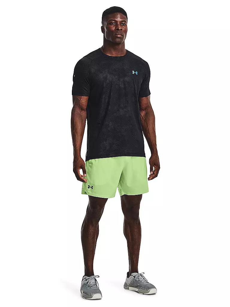 UNDER ARMOUR | Herren Fitnessshirt UA RUSH™ Emboss  | schwarz