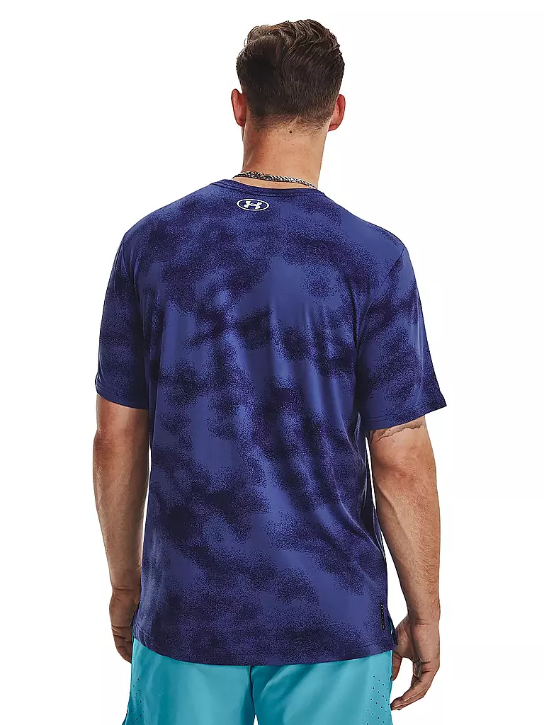 UNDER ARMOUR | Herren Fitnessshirt UA RUSH™ Energy Print | blau