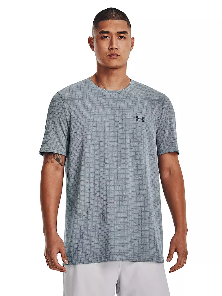 UNDER ARMOUR | Herren Fitnessshirt UA Seamless Grid | blau