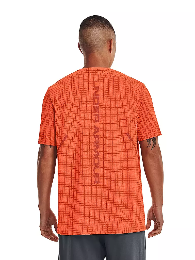 UNDER ARMOUR | Herren Fitnessshirt UA Seamless Grid | orange