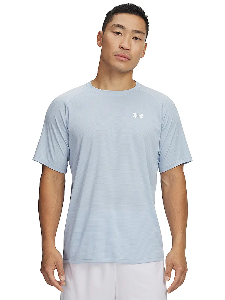 UNDER ARMOUR | Herren Fitnessshirt UA Tech™ Strukturiert | hellblau