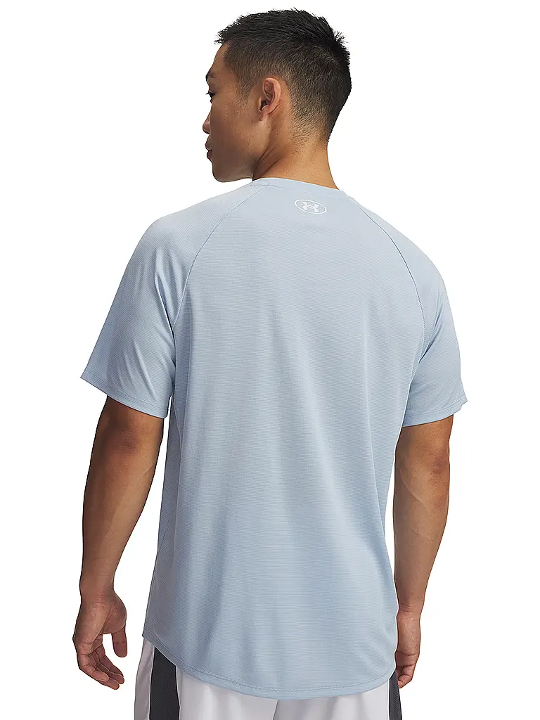 UNDER ARMOUR | Herren Fitnessshirt UA Tech™ Strukturiert | hellblau