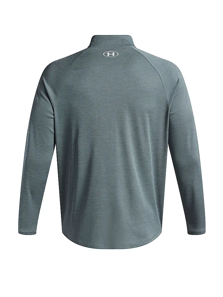 UNDER ARMOUR | Herren Fitnessshirt UA Tech™ Textured ½ Zip | petrol