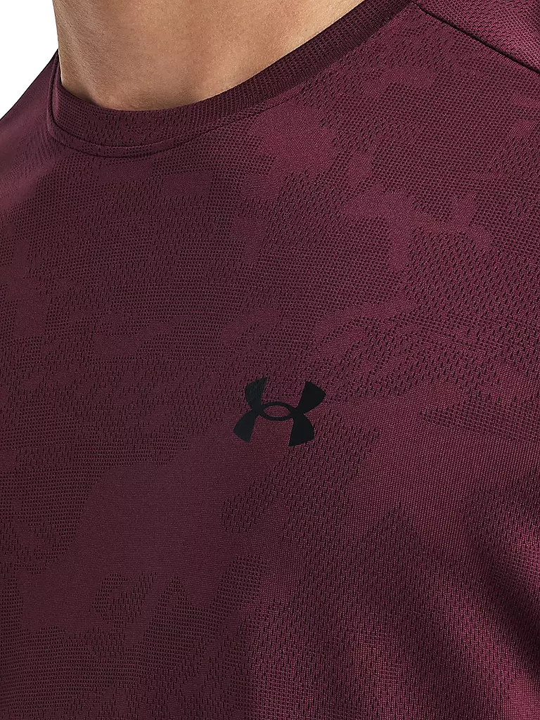 UNDER ARMOUR | Herren Fitnessshirt UA Tech™ Vent Jacquard | dunkelrot