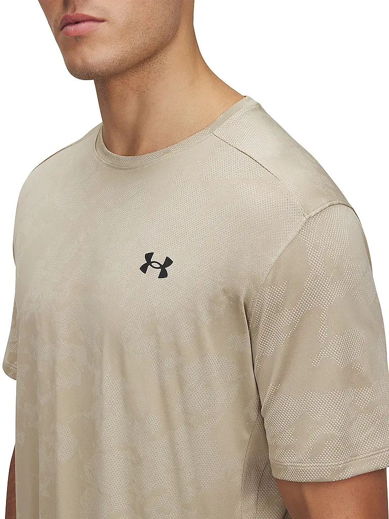 UNDER ARMOUR | Herren Fitnessshirt UA TechTM Vent Jacquard | Camel