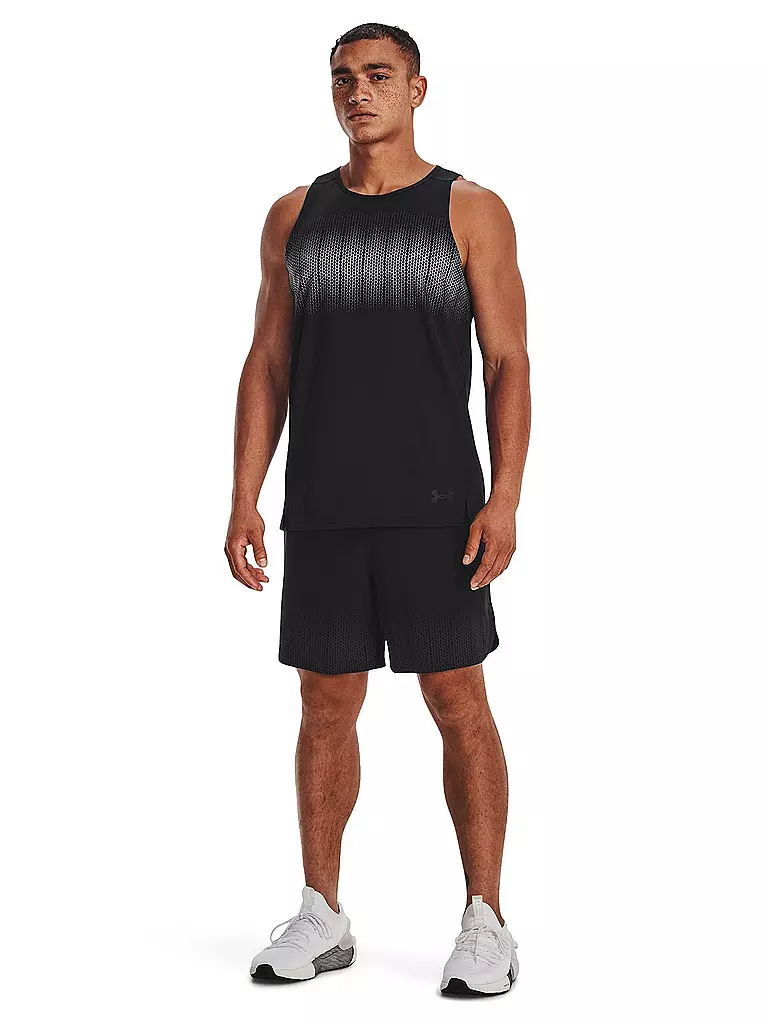 UNDER ARMOUR | Herren Fitnessshort Armourprint | schwarz