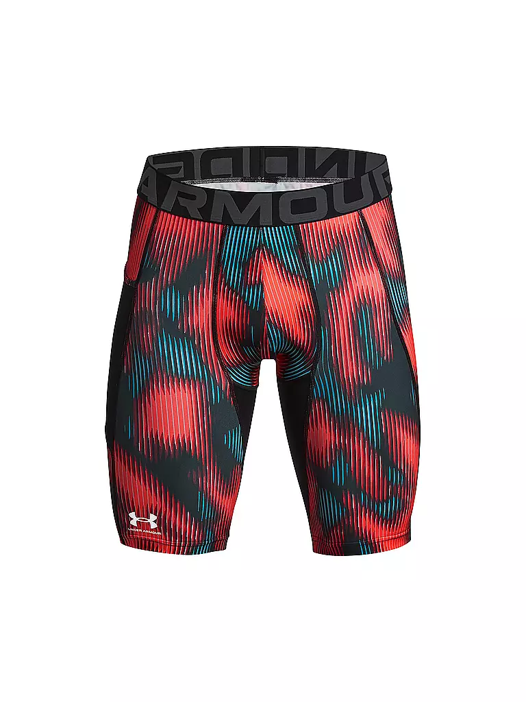 UNDER ARMOUR | Herren Fitnessshort HeatGear® Printed  | rot