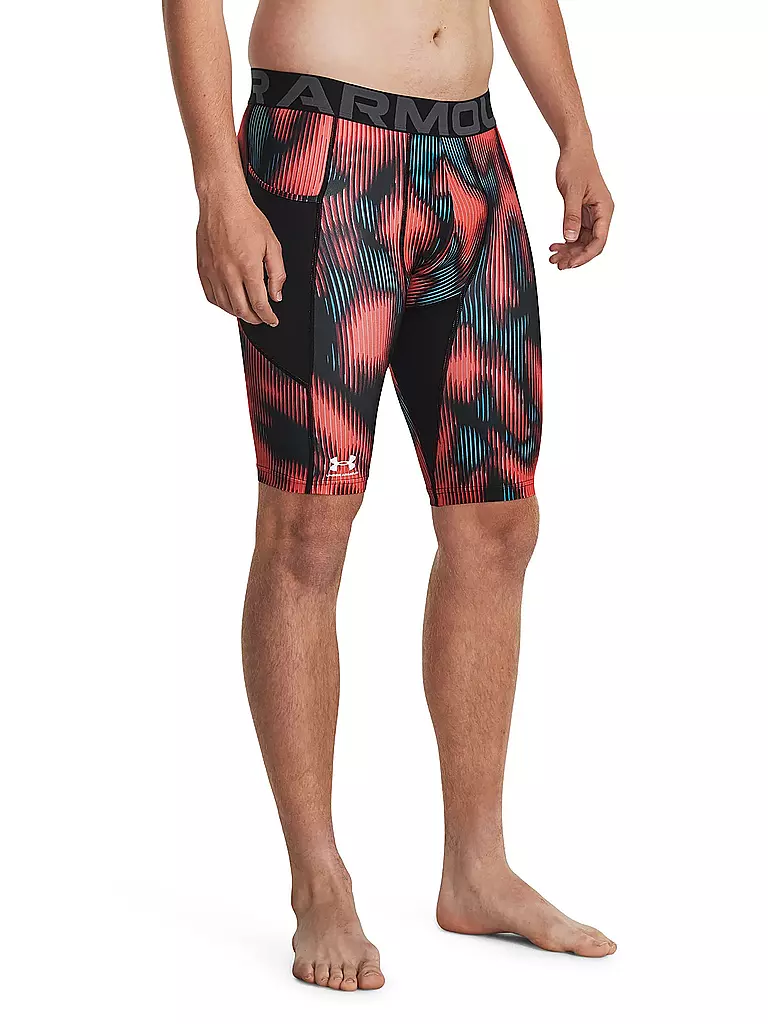 UNDER ARMOUR | Herren Fitnessshort HeatGear® Printed  | rot