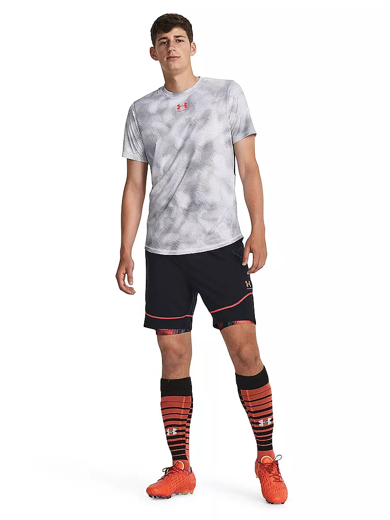 UNDER ARMOUR | Herren Fitnessshort HeatGear® Printed  | rot