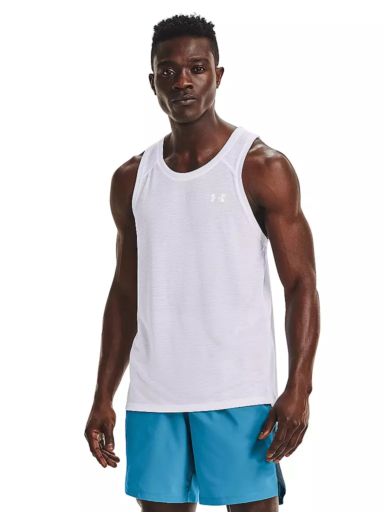 UNDER ARMOUR | Herren Fitnesstank UA Streaker Run Singlet | weiss