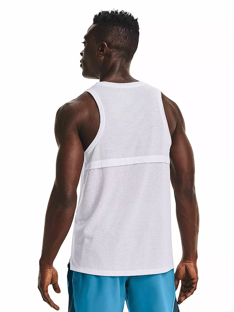 UNDER ARMOUR | Herren Fitnesstank UA Streaker Run Singlet | weiss