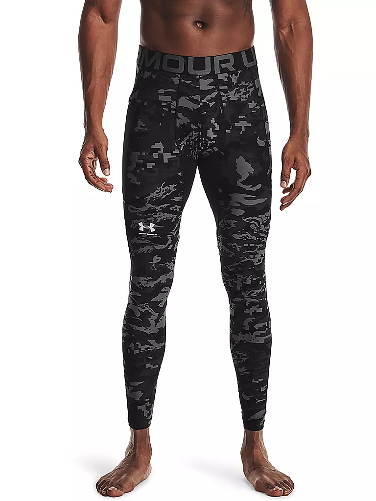 UNDER ARMOUR | Herren Fitnesstight UA RUSH ™ HeatGear® Upstream Camo | schwarz