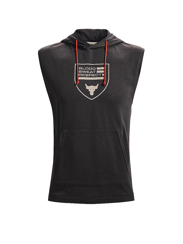 UNDER ARMOUR Herren Hoodie UA Project Rock ärmellos grau