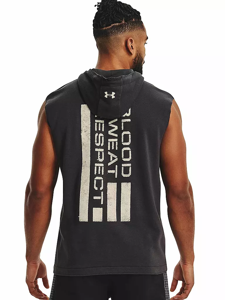 UNDER ARMOUR | Herren Hoodie UA Project Rock ärmellos | grau