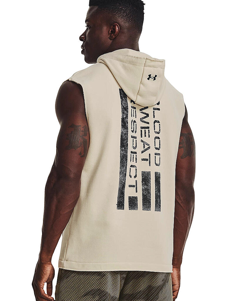 UNDER ARMOUR | Herren Hoodie UA Project Rock ärmellos | grau
