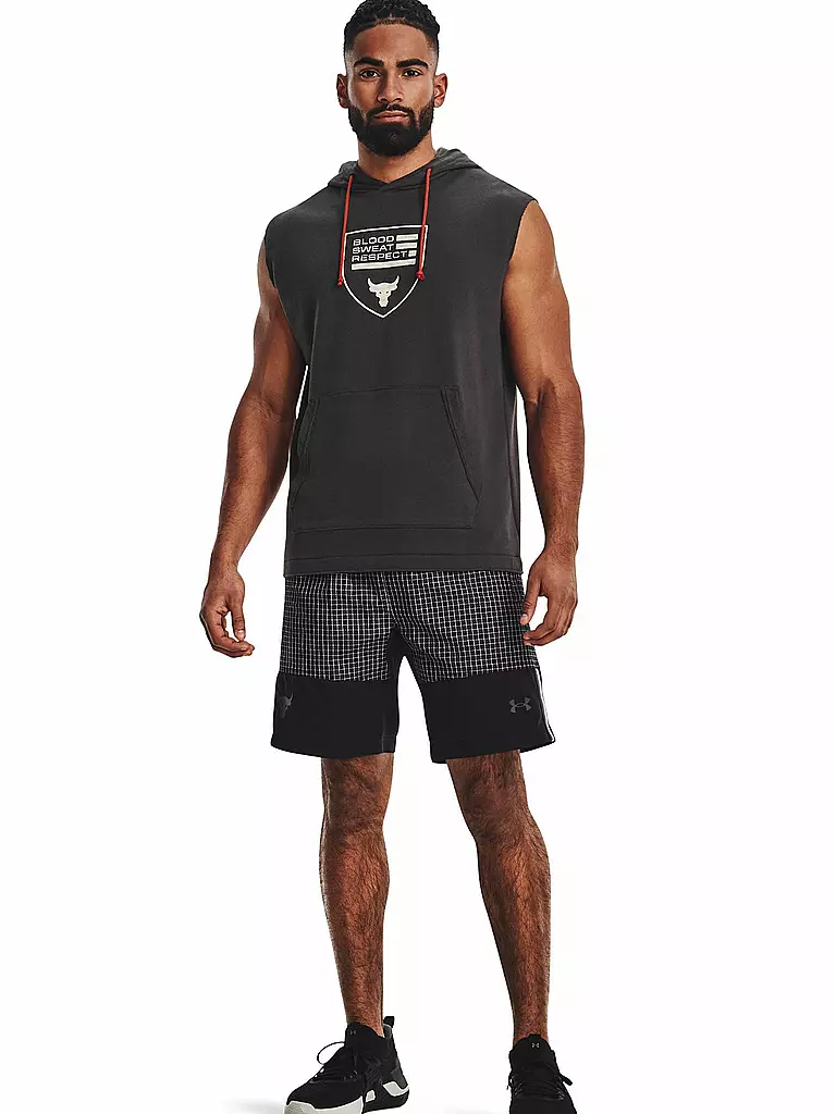 UNDER ARMOUR | Herren Hoodie UA Project Rock ärmellos | grau