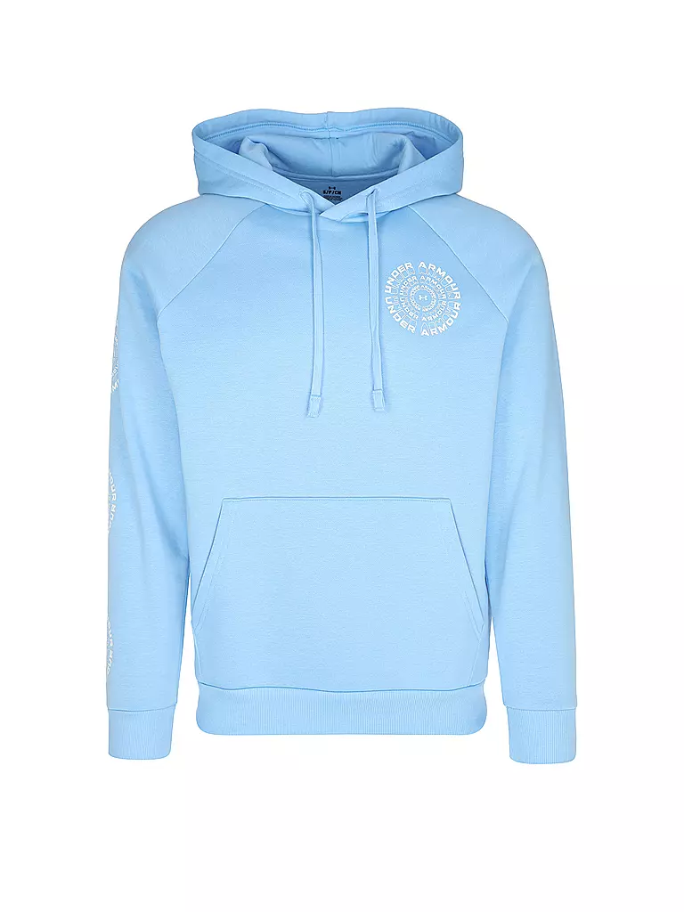 UNDER ARMOUR | Herren Hoodie UA Rival Fleece High Brand Read Logo | hellblau