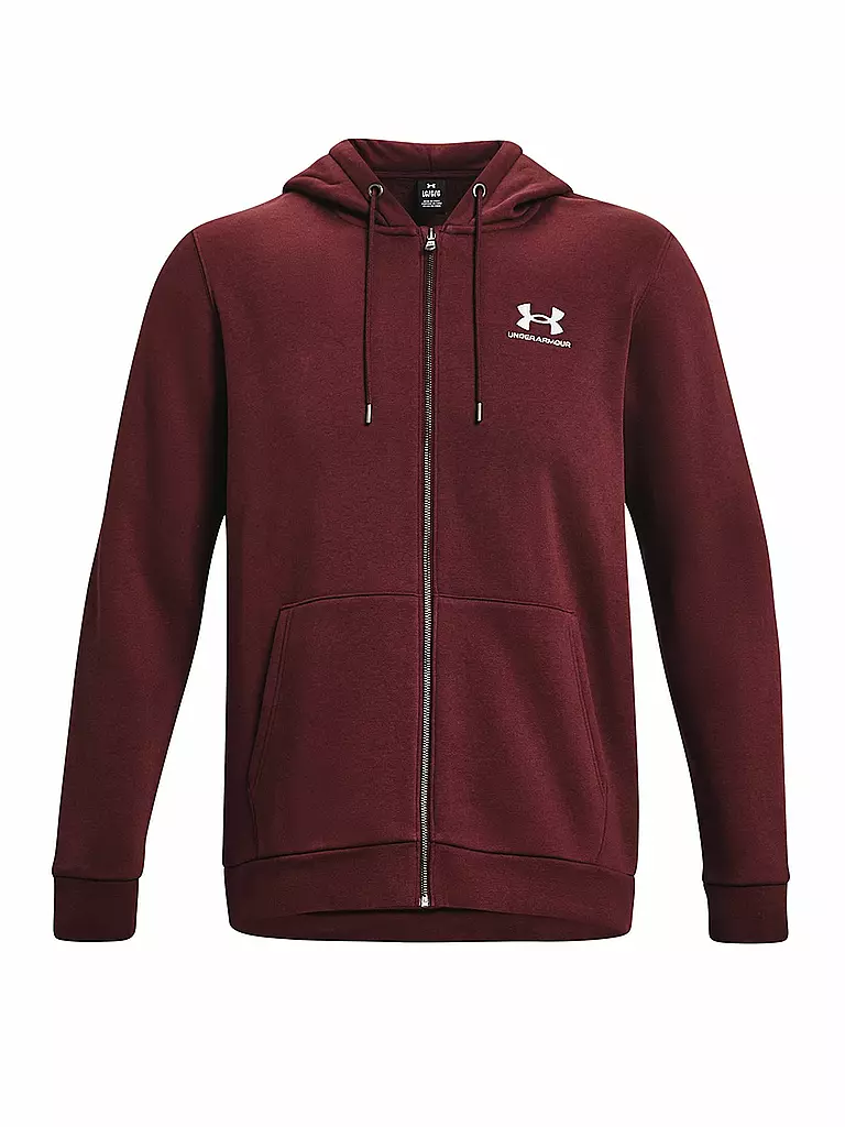 UNDER ARMOUR | Herren Kapuzenjacke UA Essential Fleece | rot