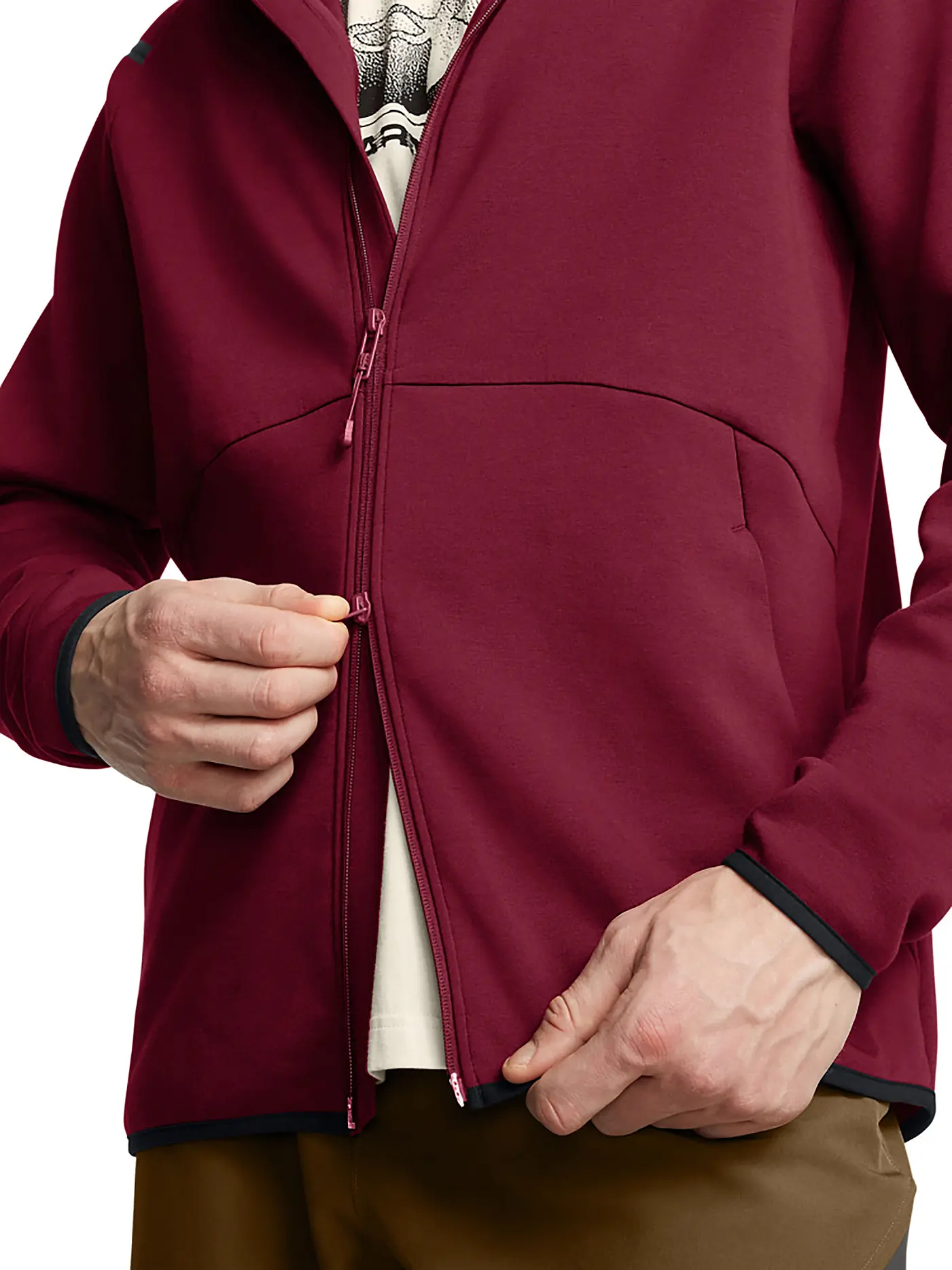UNDER ARMOUR | Herren Kapuzenjacke UA Unstoppable | dunkelrot