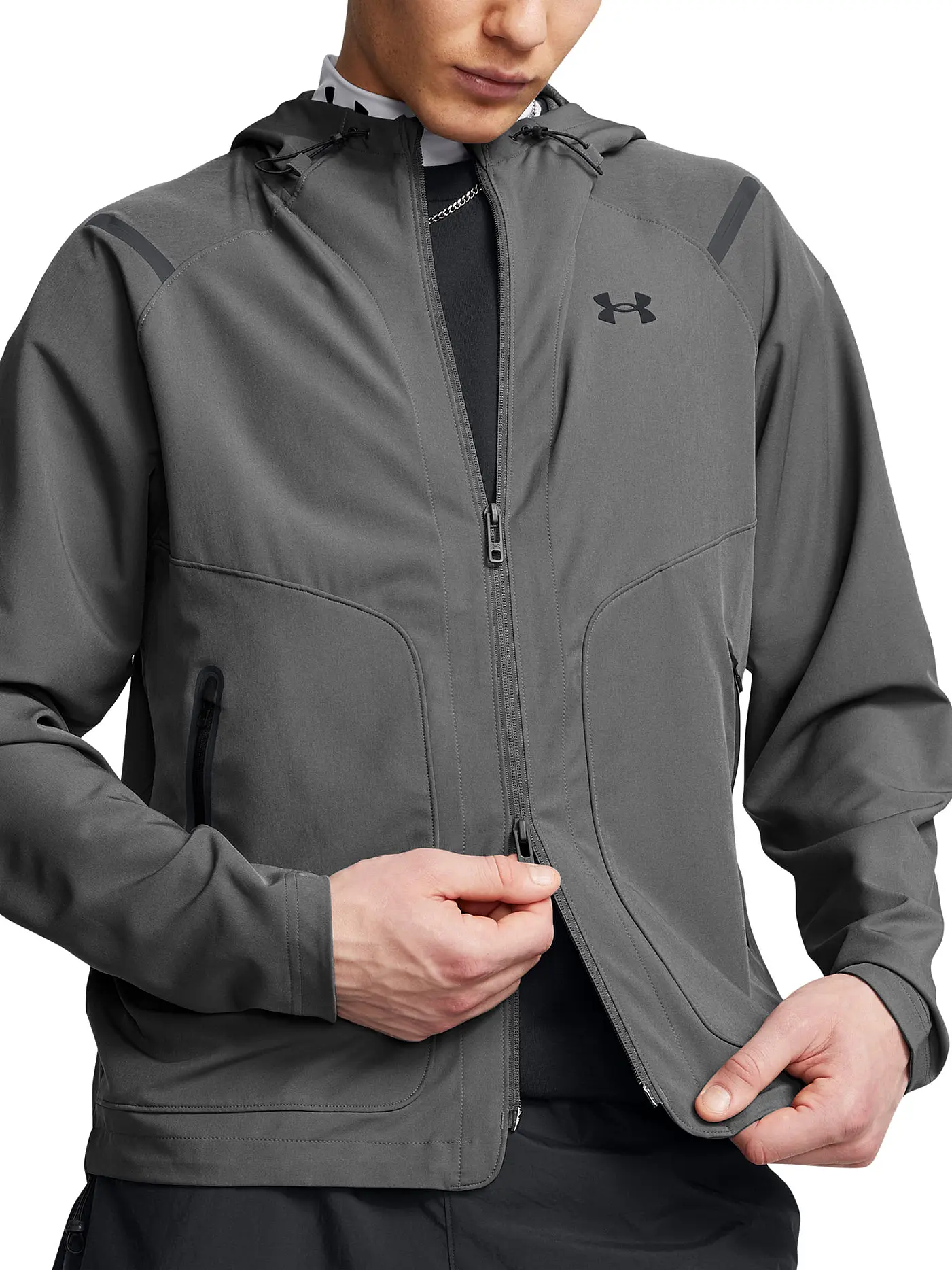 UNDER ARMOUR | Herren Kapuzenjacke UA Unstoppable | grau